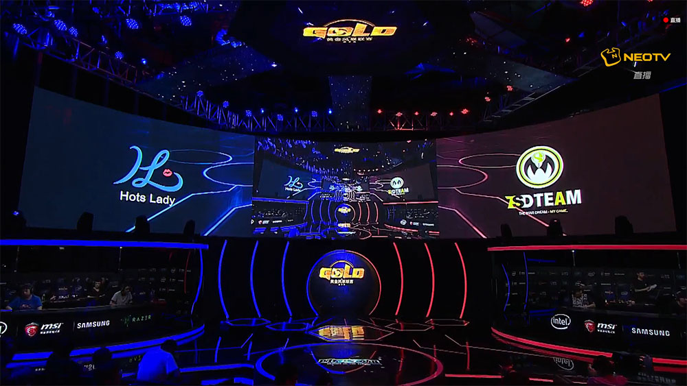 The stage for NetEase's Gold Series Heroes League